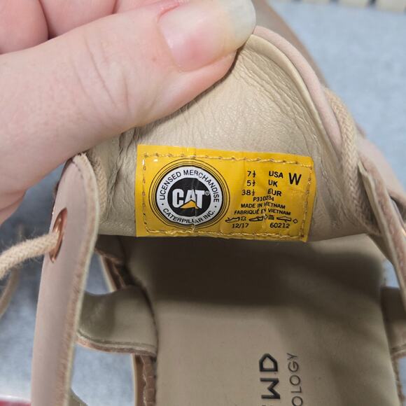 Caterpiller CAT Verse Cherry Blossom Cut Out Lace Up Oxfords Size 7.5W - Picture 9 of 10